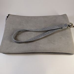 Jen & Co Gray Suede Clutch